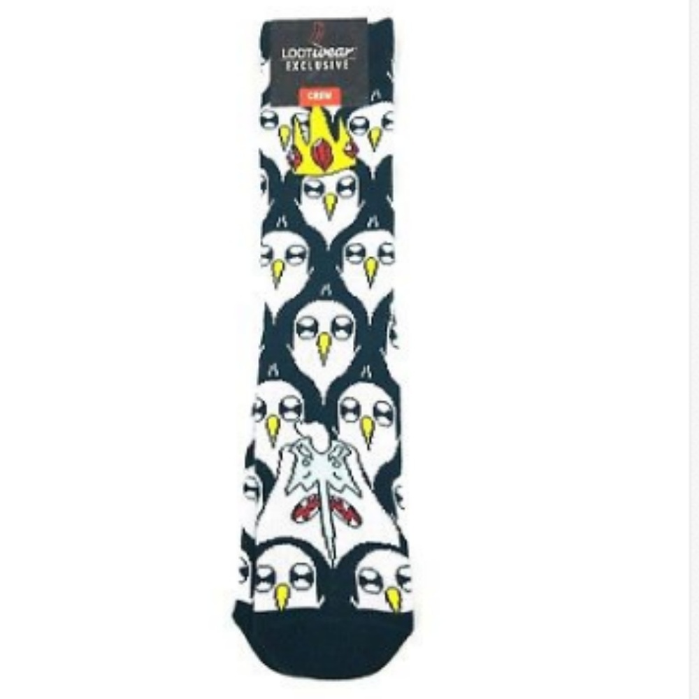 LootCrate Adventure Time Multi Color Crew Socks